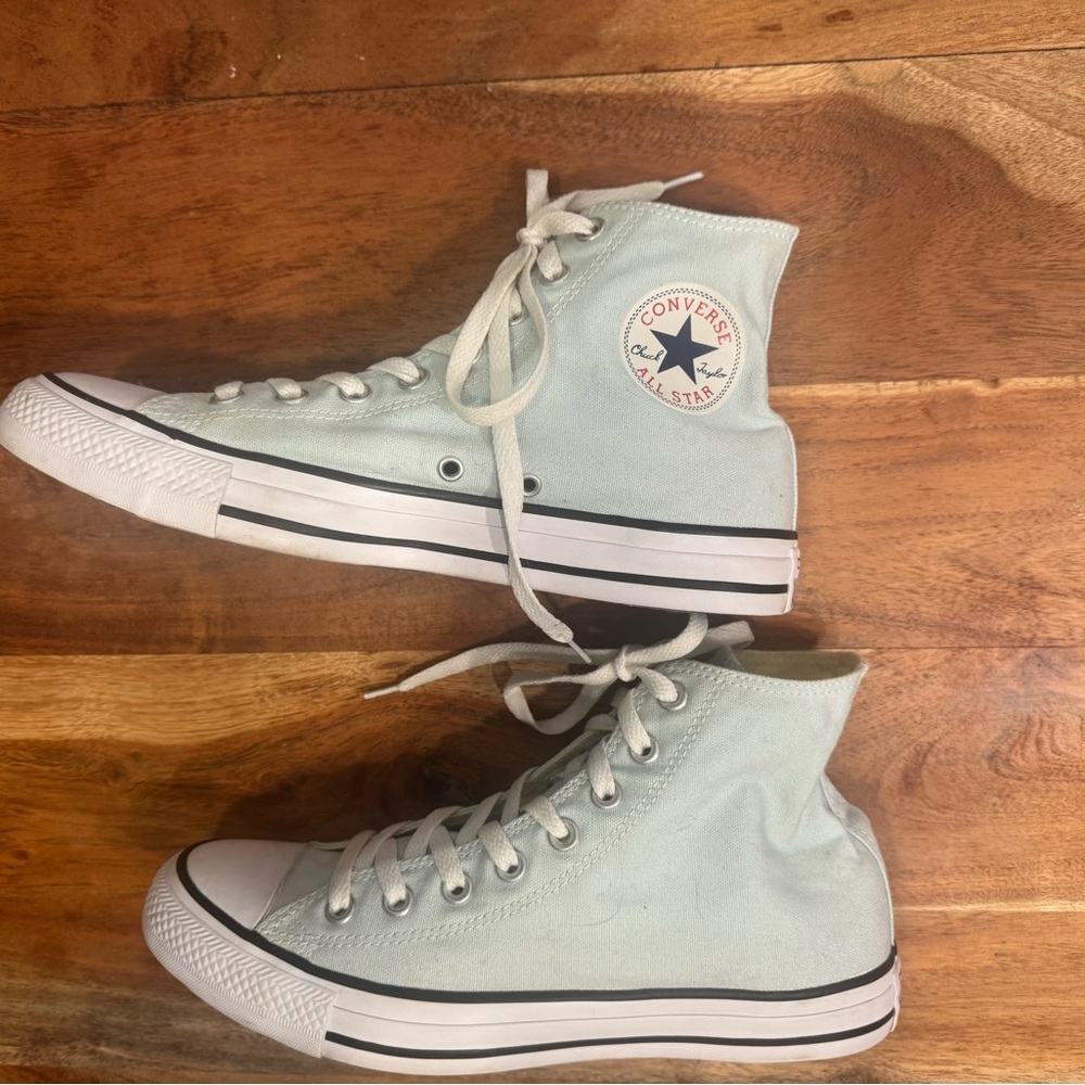 Converse Chuck Taylor Polar Blue High-Tops with White Accents - Picture 3 of 7